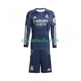 Camisolas de futebol Real Madrid Criança Equipamento Alternativa 2025/26 Manga Comprida